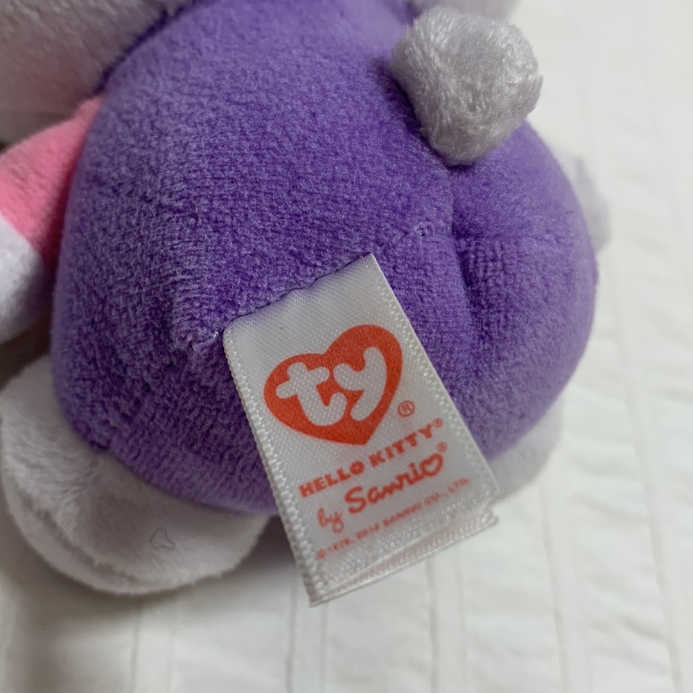 6” Ty Hello Kitty w/Bunny Ears Plush Beanie by Sanrio - Picture 7 of 11